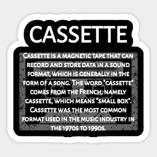 Cassette Sticker